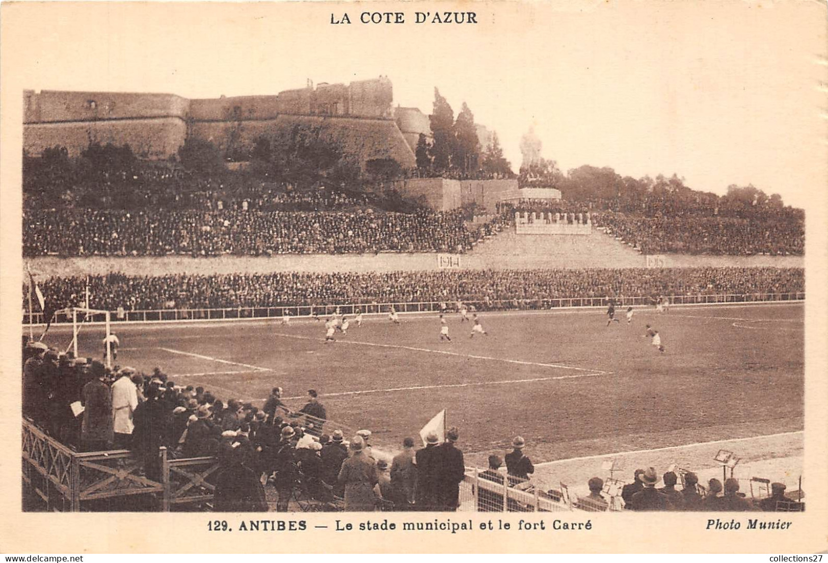 06-ANTIBES- LE STADE MUNICIPAL ET LE FORT CARRE - Antibes - Vieille Ville