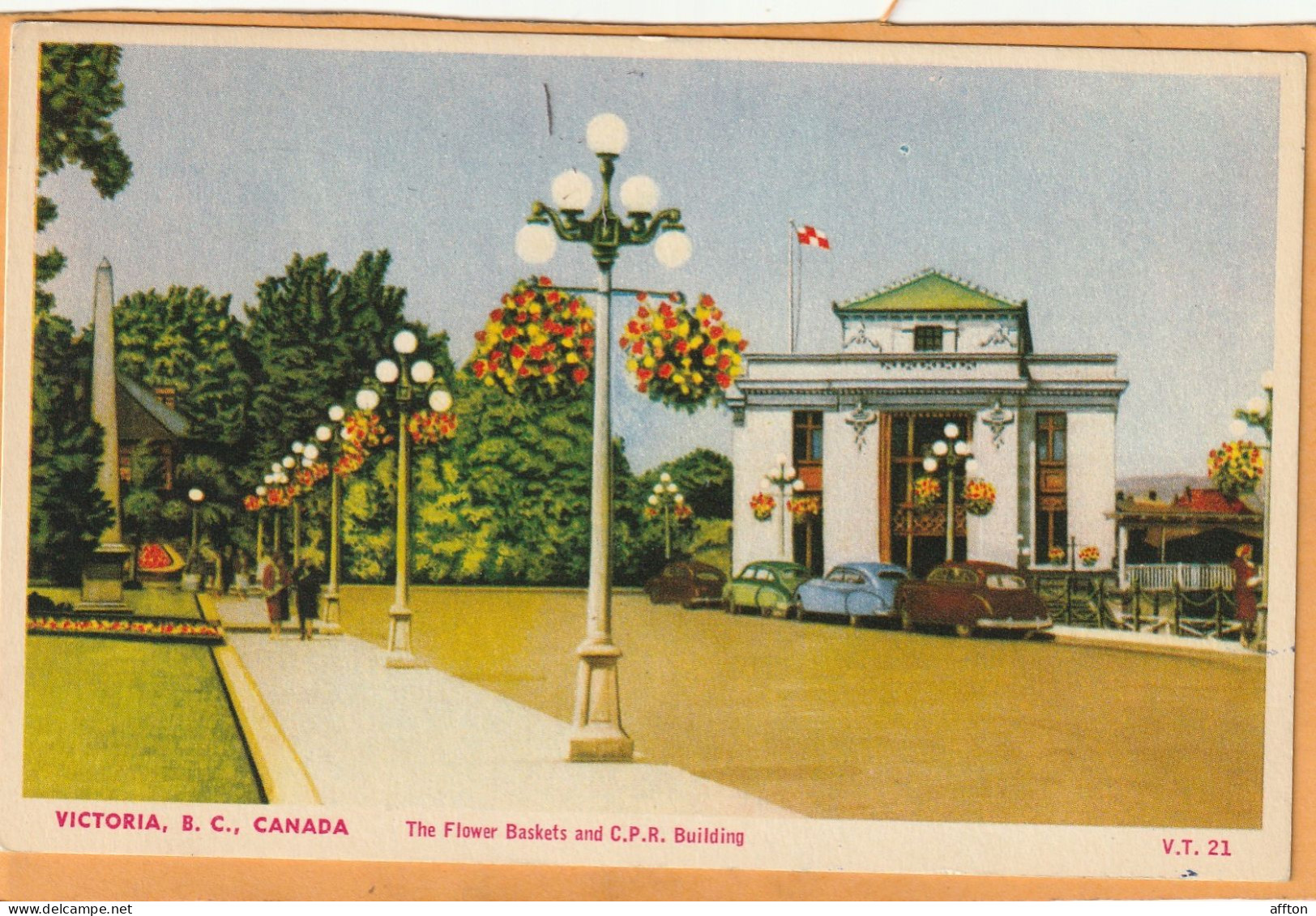 CPR Empress Hotel Victoria BC Canada Old Postcard - Victoria