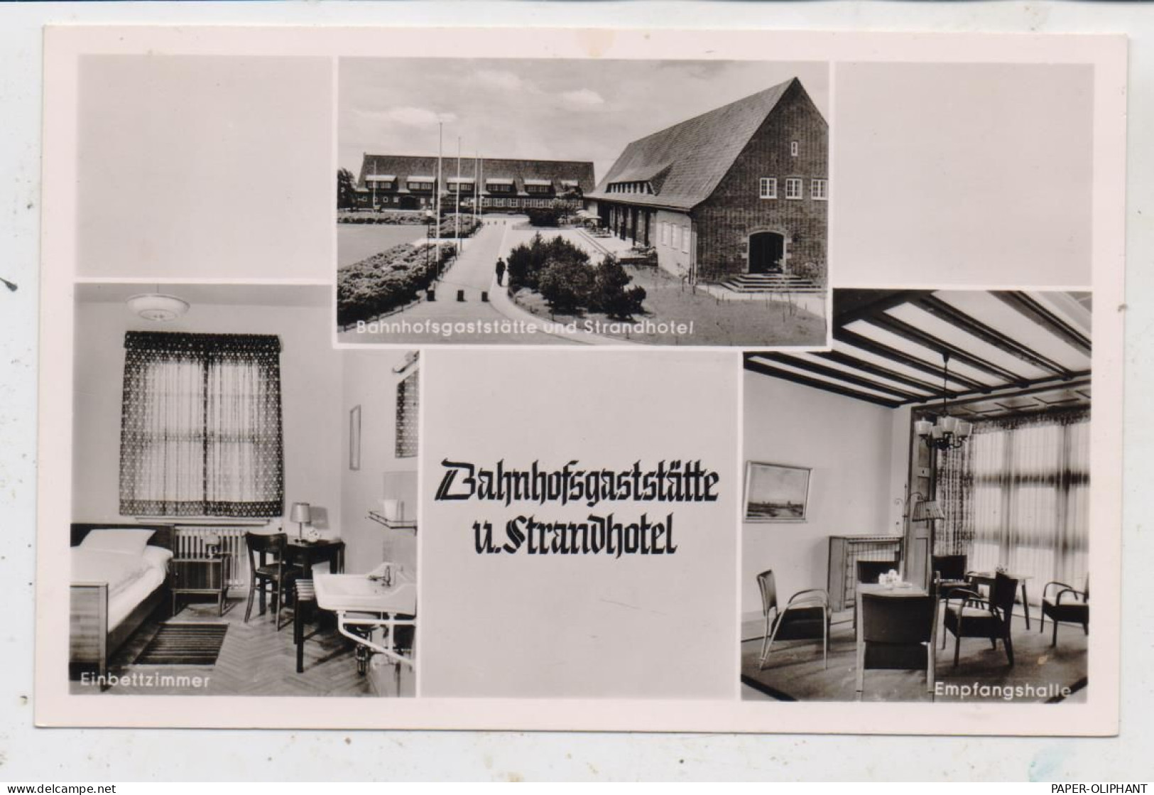 2443 GROSSENBRODE, Bahnhofsgaststätte Und Strandhotel An Der Dänemark-Fähre - Oldenburg (Holstein)