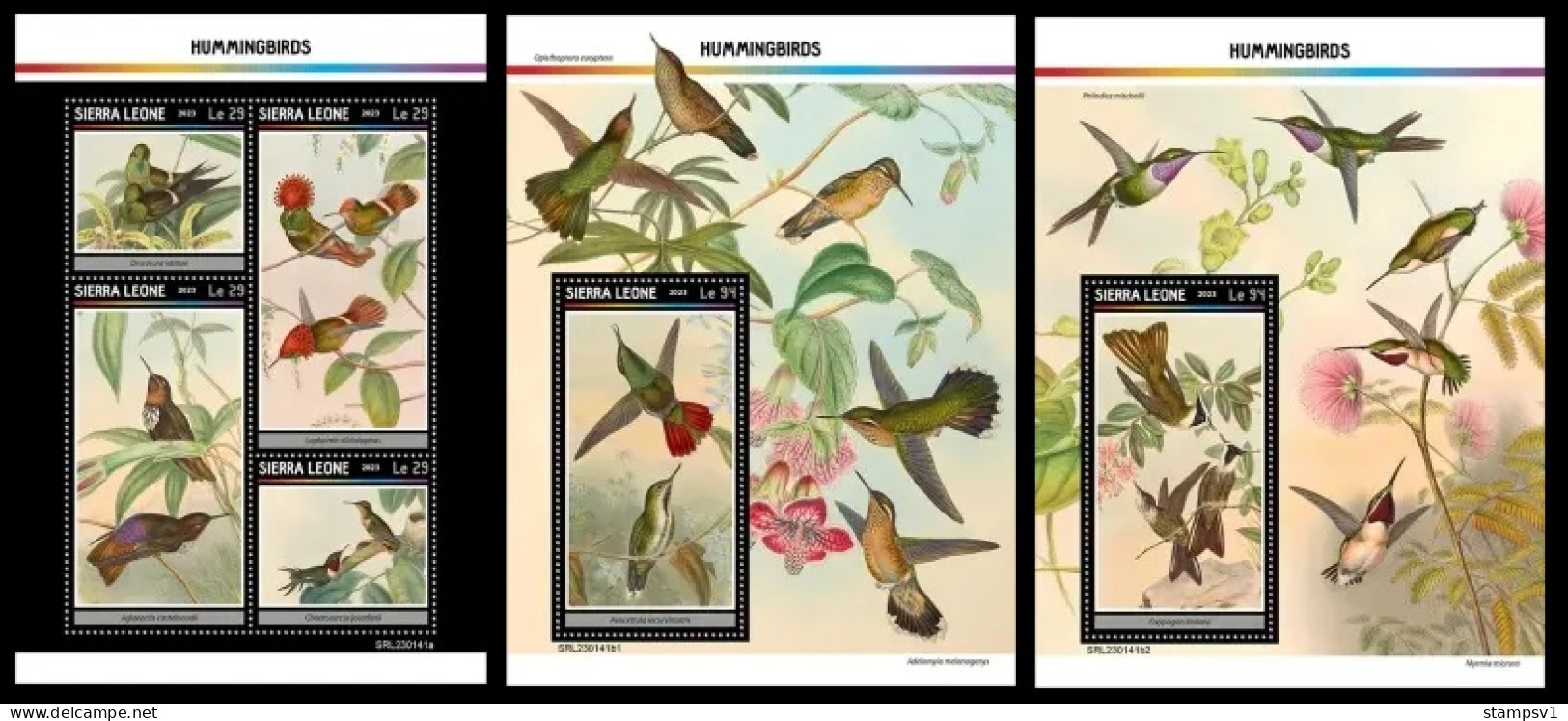 Sierra Leone  2023 Hummingbirds. (141) OFFICIAL ISSUE - Kolibries