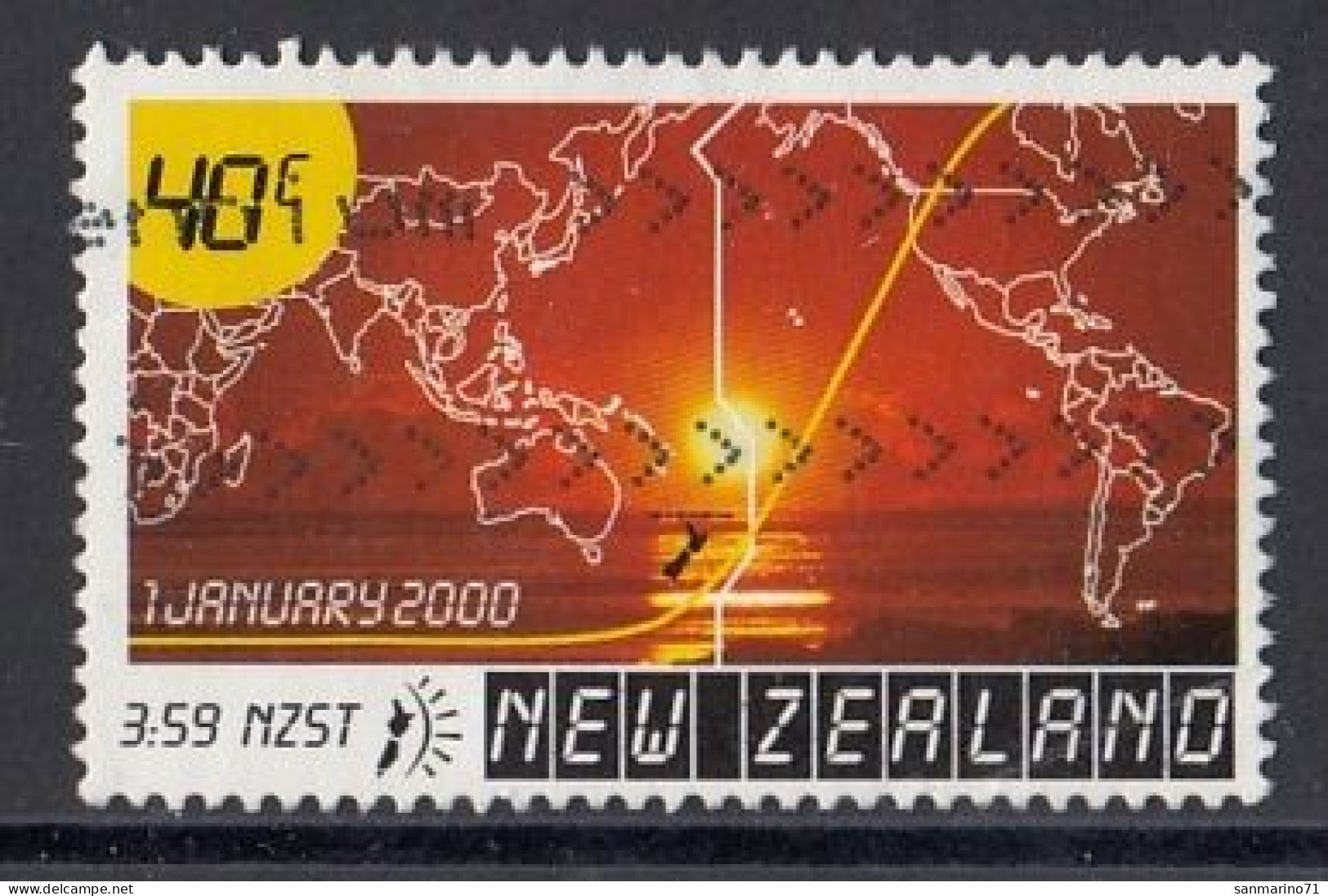 NEW ZEALAND 1813,used,falc Hinged - Usati