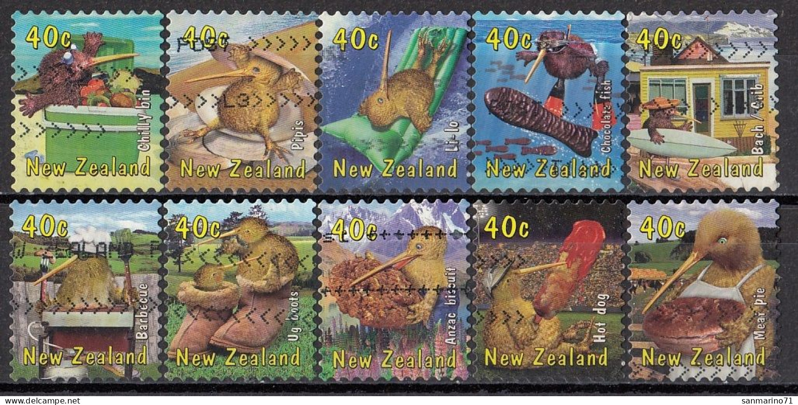 NEW ZEALAND 1826-1835,used,falc Hinged - Oblitérés
