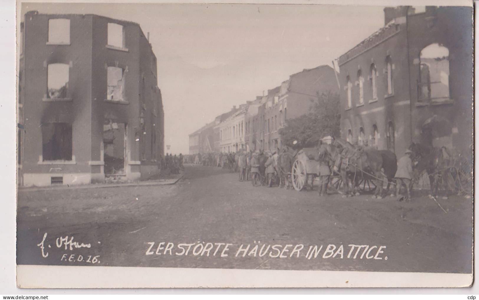 Carte Photo Allemand à Battice 1916? - Herve