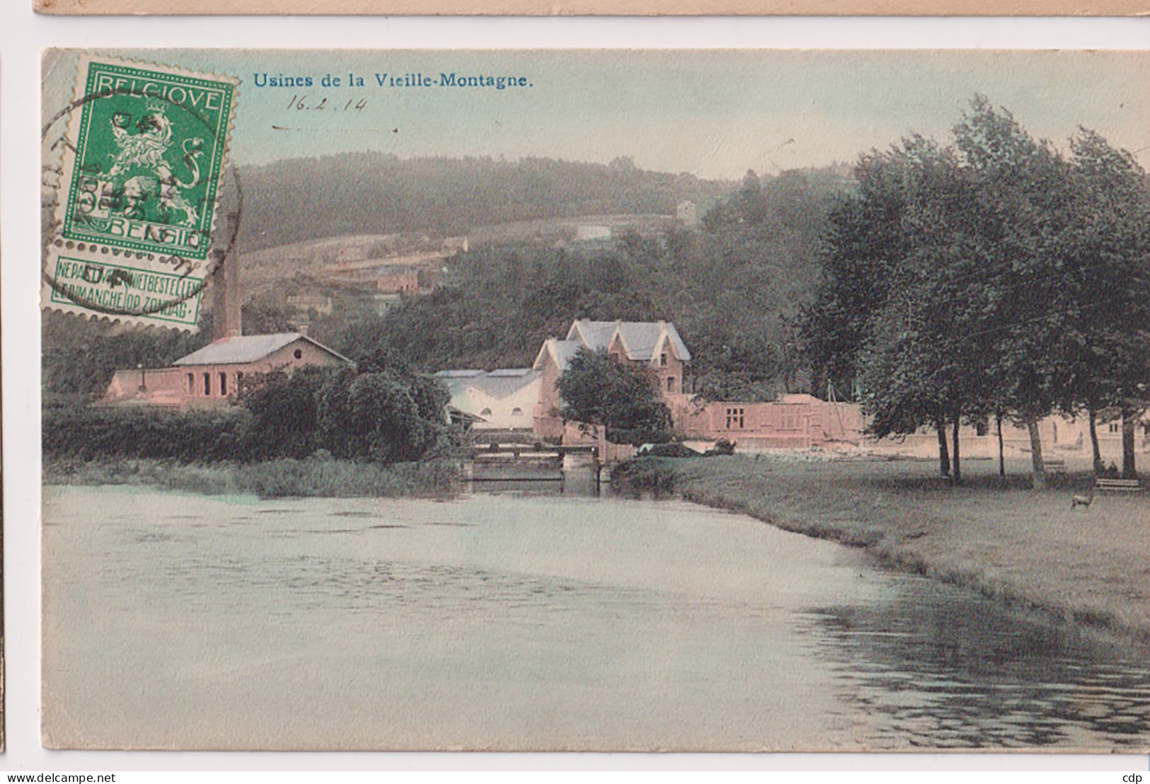 Cpa Usines Vieille-montagne   1914 - Kelmis