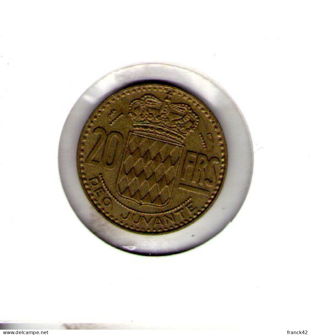 Monaco. Rainier III. 20 Francs. - 1949-1956 Francos Antiguos