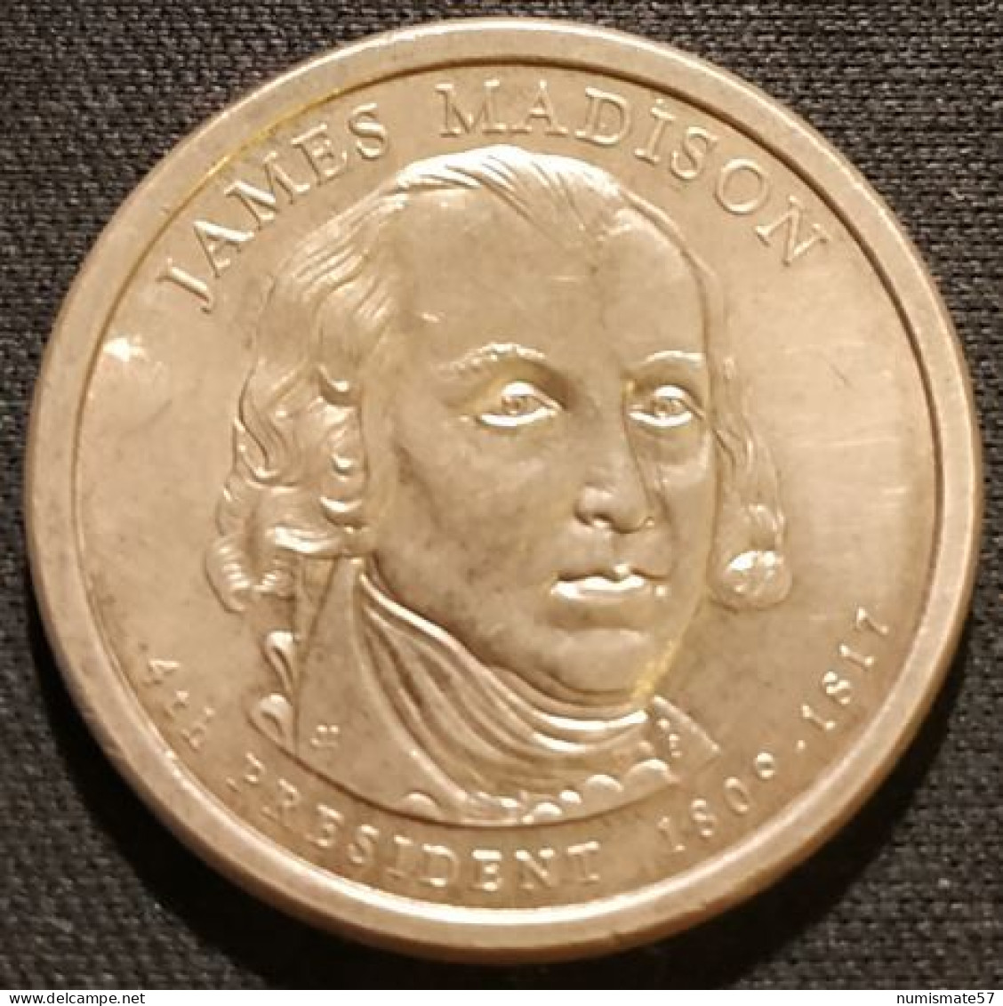 ETATS UNIS - USA - 1 DOLLAR 2007 P - James Madison - KM 404 - 2007-…: Presidents