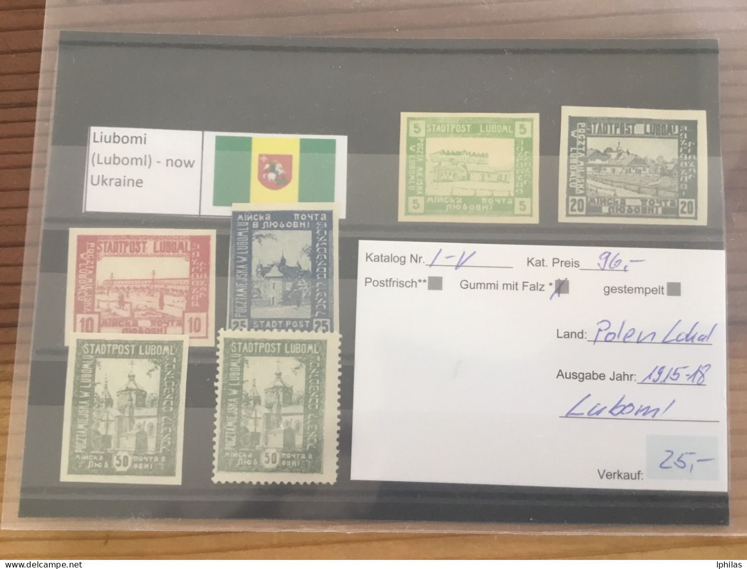 Polen Luboml 1915-18 MH* - Unused Stamps