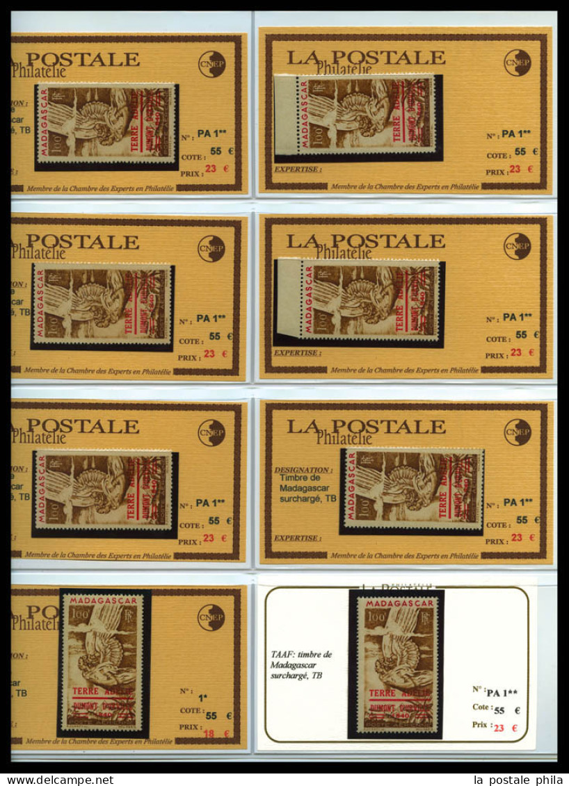 T.A.A.F: 1955/1972, POSTE AERIENNE: Sélection De Bonnes Valeurs Choisies Neuves **, Presentée En Plaquettes, TTB, IDEAL  - Verzamelingen & Reeksen