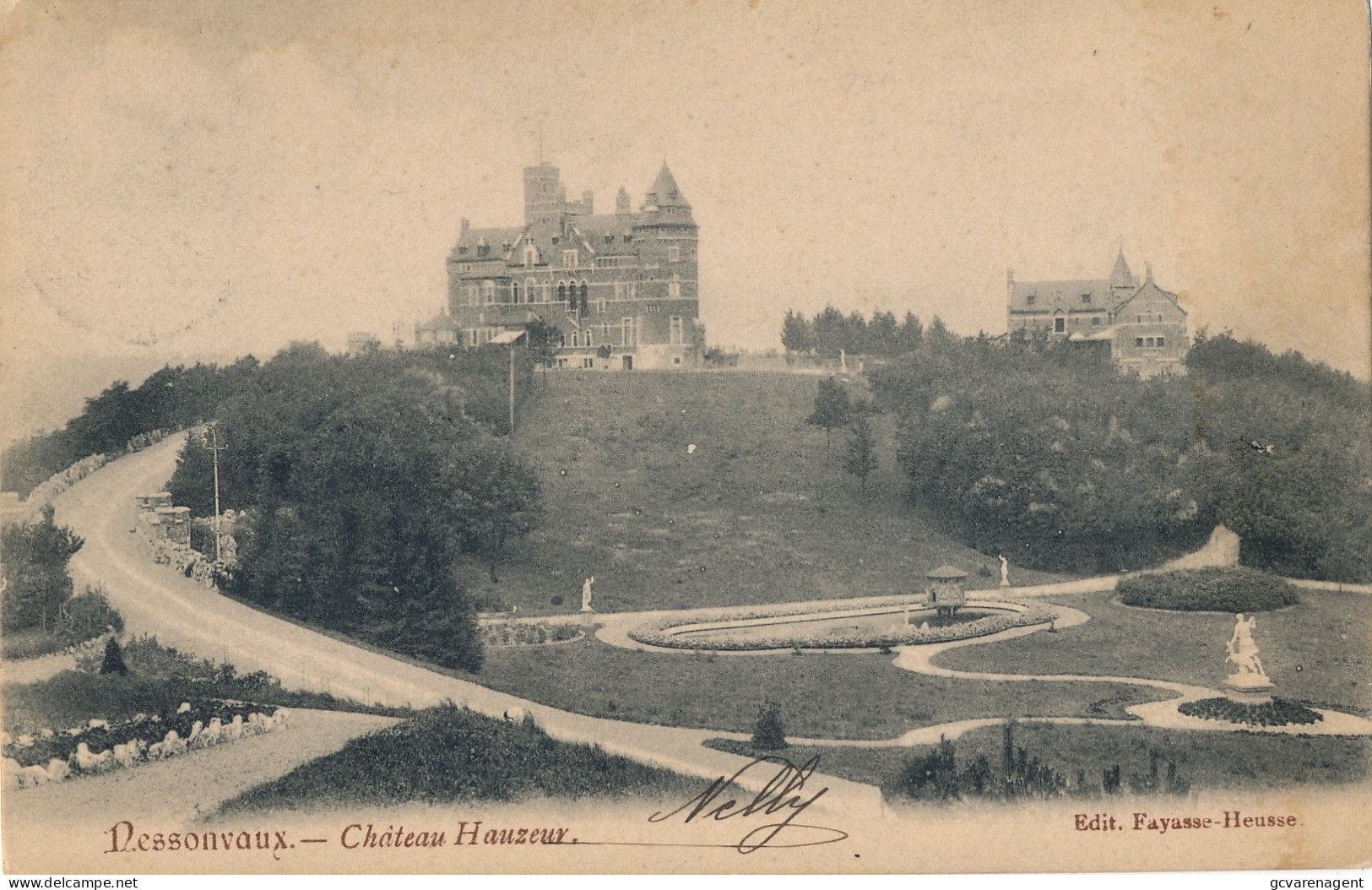 NESSONVAUX   CHATEAU HAUZEUR       2  SCANS - Trooz