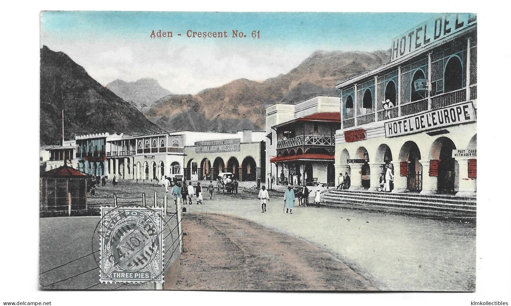 YEMEN - ADEN - CRESCENT NO 61 HOTEL DE L'EUROPE - Yémen