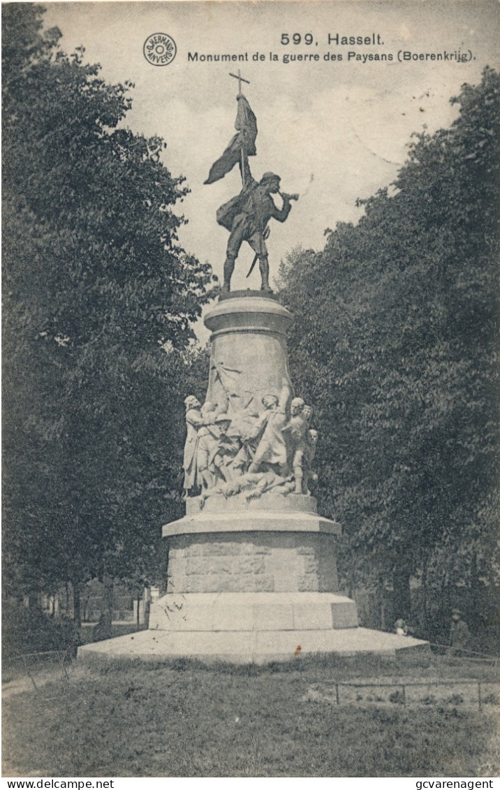 HASSELT  MONUMENT DE LA GUERRE DES PAYSANS   BOERENKRIJG     2  SCANS - Hasselt