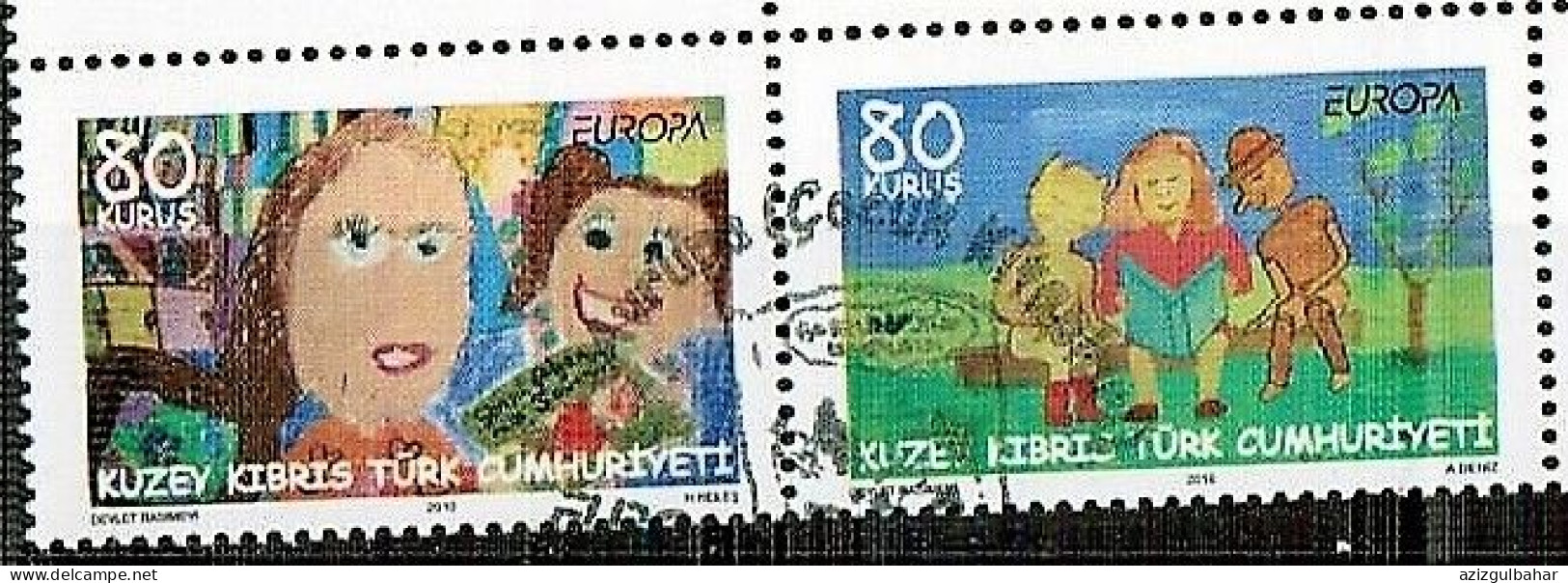 2010 - EUROPA  - CHILDREN PICTURES - TURKISH CYPRIOT STAMPS - STAMPS - USED - Gebraucht