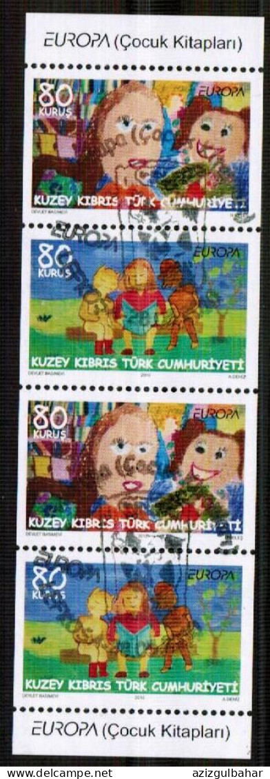 2010 - EUROPA  - BOOKLET - CHILDREN PICTURES - TURKISH CYPRIOT STAMPS - STAMPS - USED - Used Stamps