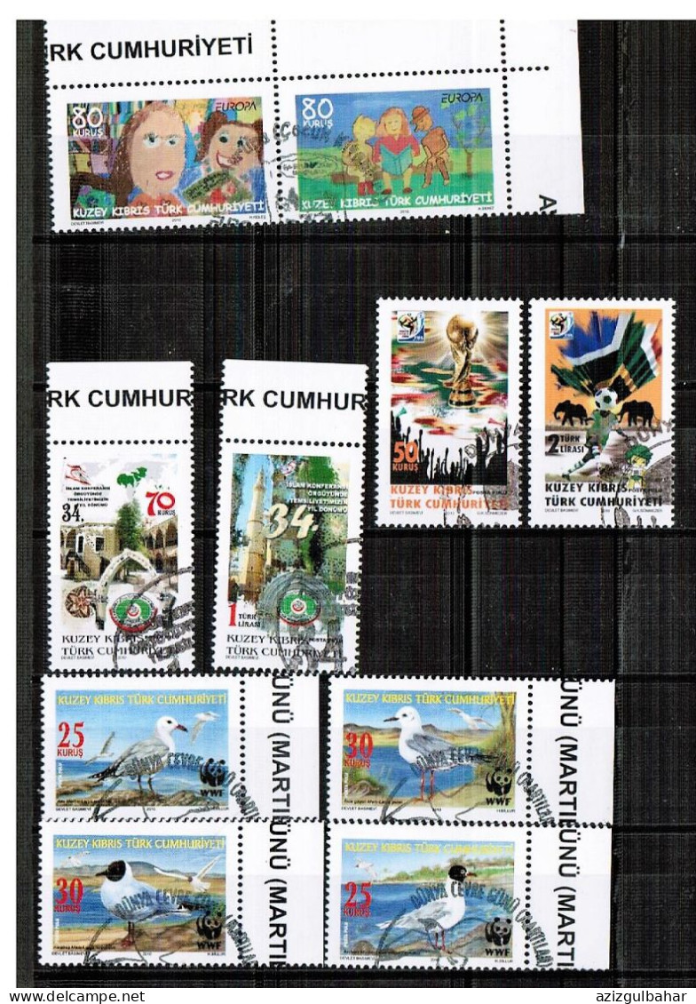 2010 - VARIOUS USED SETS - TURKISH CYPRIOT STAMPS - STAMPS - USED - Gebraucht