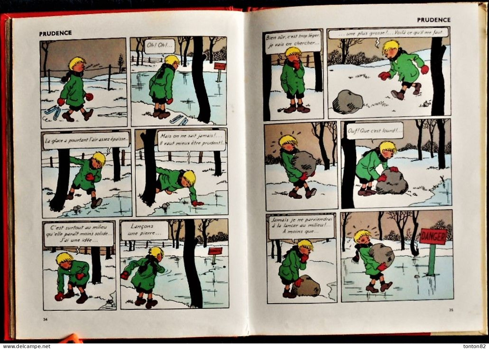 Hergé - Les exploits de Quick et Flupke - Recueil N° 3 - Casterman Couverture Rouge - ( 1975 ) .