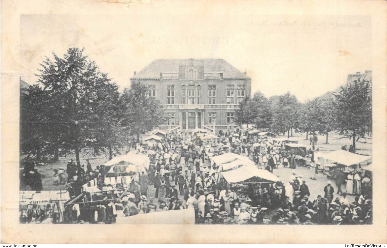 BELGIQUE - ANDENNE - Palais De Justice Et Marché - Carte Postale Ancienne - Andenne