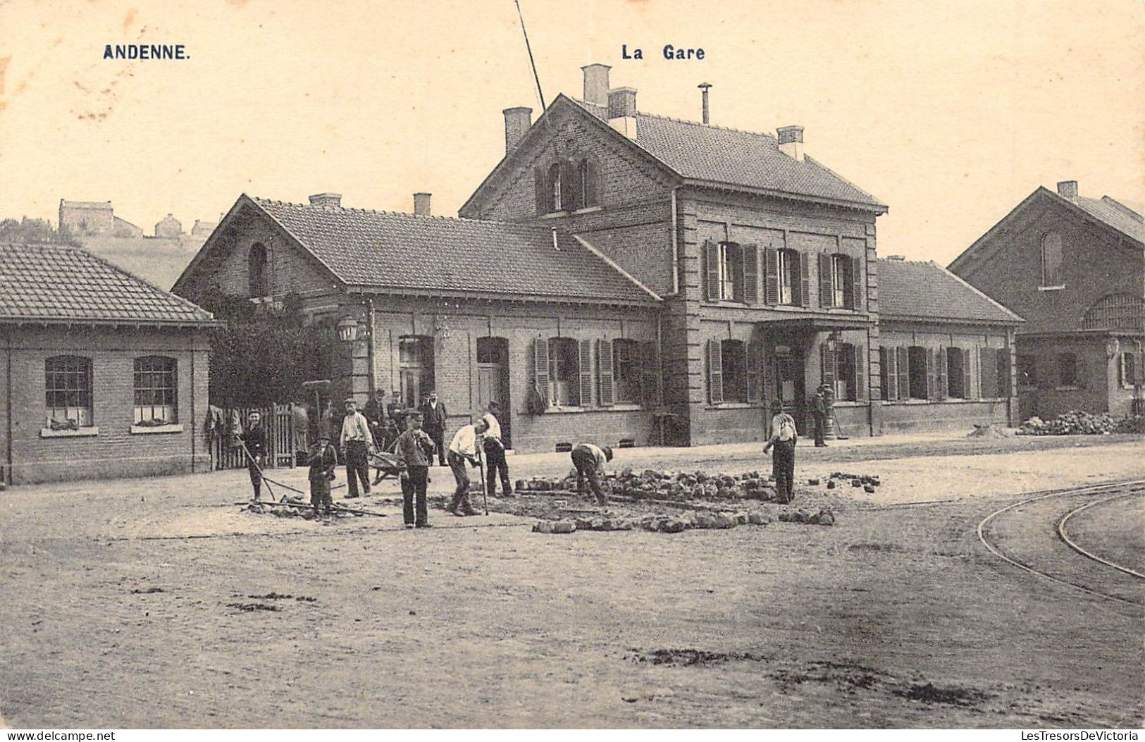 BELGIQUE - ANDENNE - La Gare - Carte Postale Ancienne - Andenne