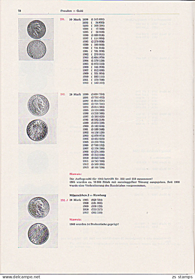 Deutsche Münzen 1871-1932 1. Sonderkatalog Vom Staatlichem Kunsthandel Der DDR S. Bauer  - Zonder Classificatie