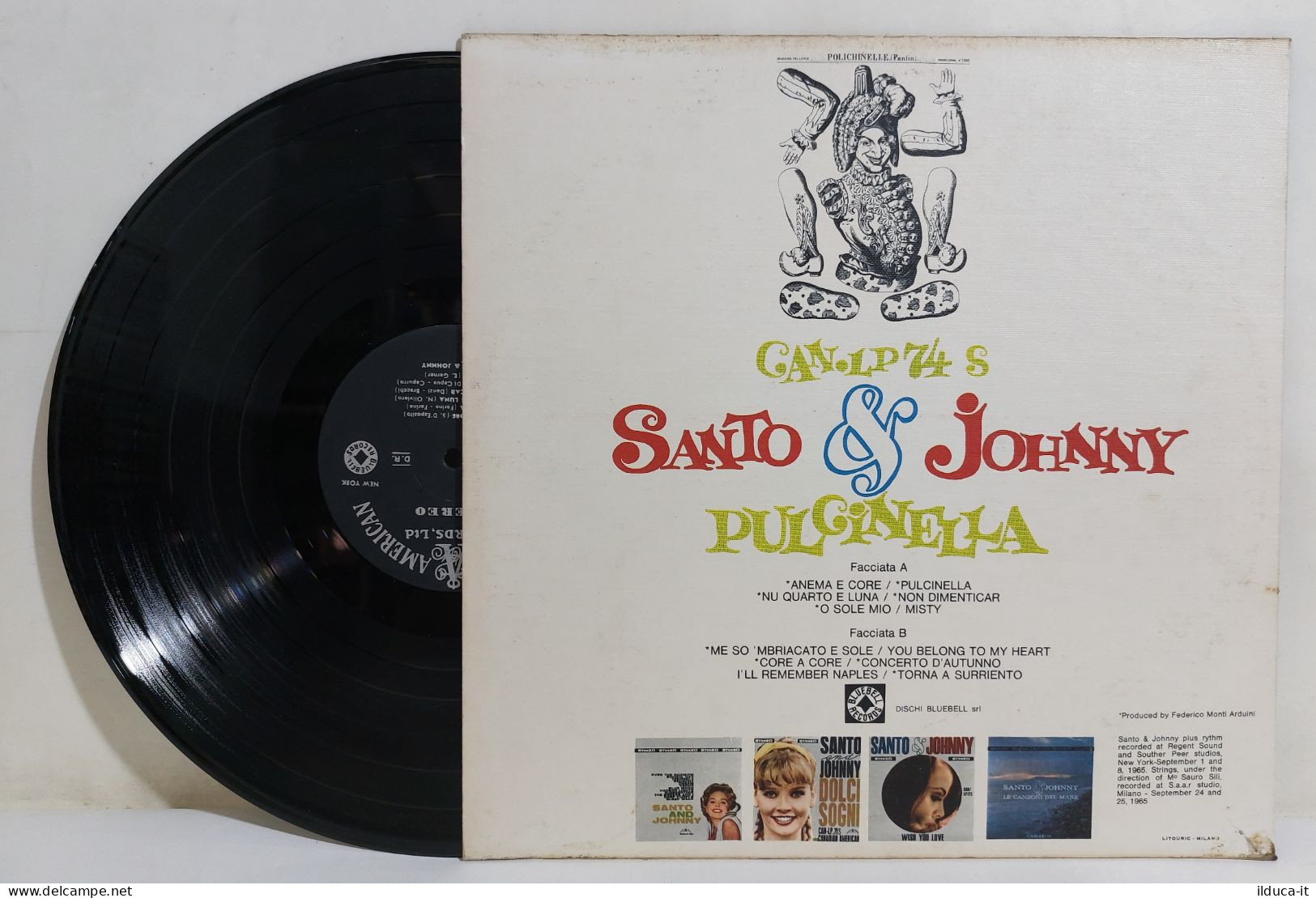 18933 LP 33 Giri - Santo & Johnny - Pulcinella - Canadian 1965 - Strumentali