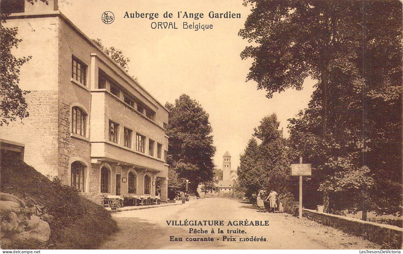 BELGIQUE - ORVAL - Auberge De L'Ange Gardien - Villégiature Agréable - Pêche à La Truite - Carte Postale Ancienne - Florenville