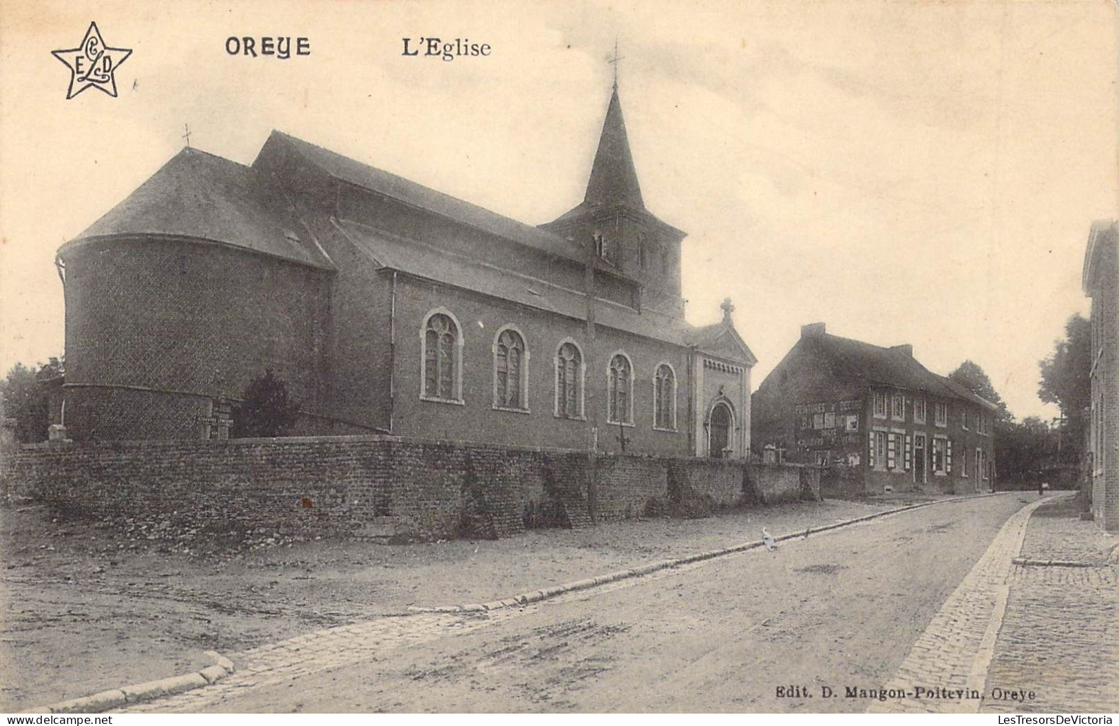 BELGIQUE - OREYE - L'Eglise - Edit D Mangon Poitevin - Carte Postale Ancienne - Oreye