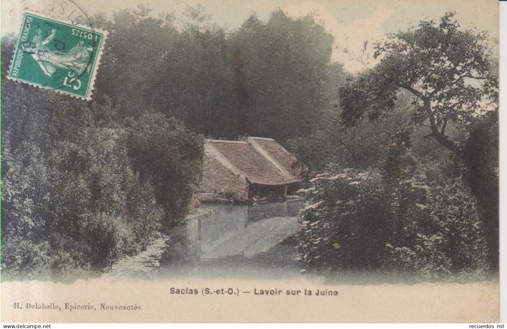 Saclas Lavoir Sur La Juine 1910 - Saclay
