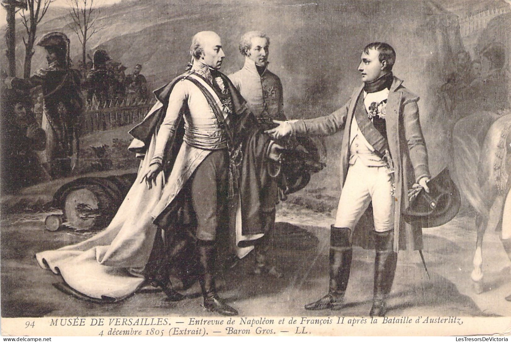HISTOIRE - NAPOLEON - Entrevue De Napoléon Et François II Après La Bataille D'Austerlitz - Carte Postale Ancienne - Histoire