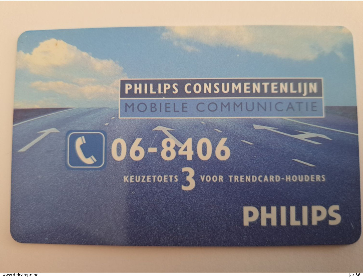 NETHERLANDS  ADVERTISING CHIPCARD HFL 2,50   CRE 199   PHILIPPS CONSUMENTENLIJN          MINT   ** 14372** - Privées