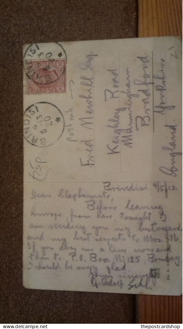 GENEALOGY ANCESTRY FRED MEWHILL KEIGHLEY ROAD MANNINGHAM BRADFORD POSTAL HISTORY - Bradford