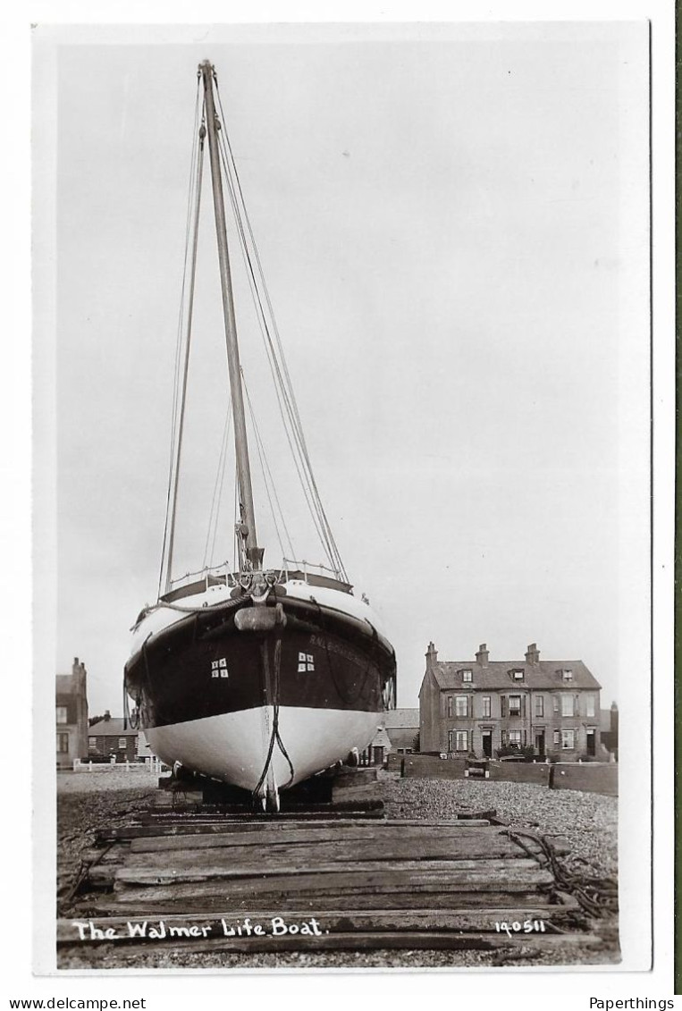 Real Photo Postcard, Kent, Dover, Deal, Walmer Life Boat, House, Landscape. - Dover