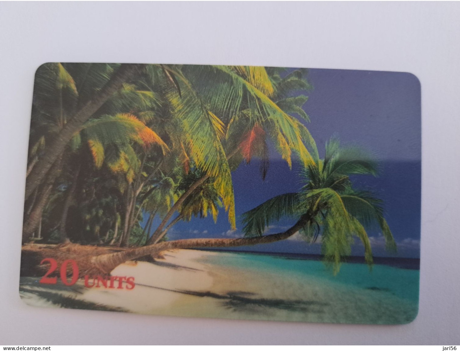 NETHERLANDS      ADVERTISING  / PREPAID / 20 UNITS/ SPRINT/ BEACH WITH PALMTREES /  USED    ** 14374** - Privé