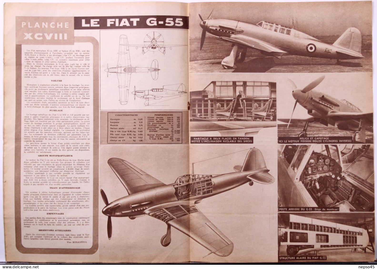 Magazine " Décollage " Aviation Mondiale." Avenir Hydravions.1er Brevet Hélicoptère Transport Public.Fiat G-55 Et G-46 - Aviation