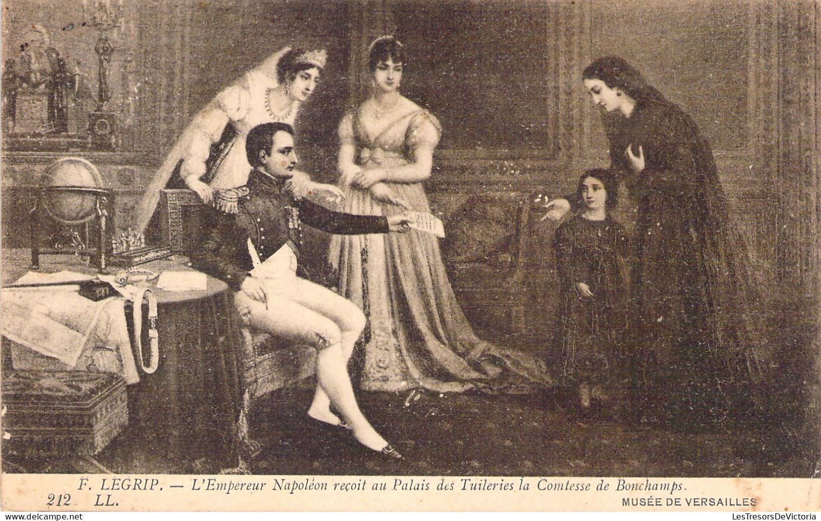 HISTOIRE - NAPOLEON Reçoit Au Palais Des Tuileries La Comtesse De Bonchamps - Carte Postale Ancienne - Geschiedenis
