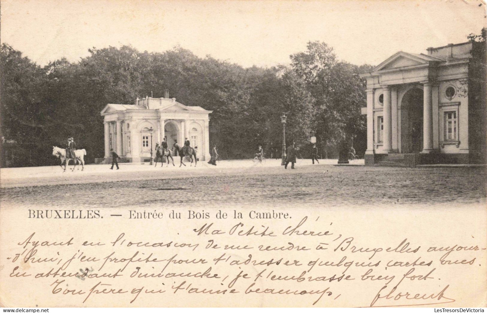 BELGIQUE - Bruxelles - Entrée Du Bois De La Cambre - Animé - Carte Postale Ancienne - Monumenti, Edifici
