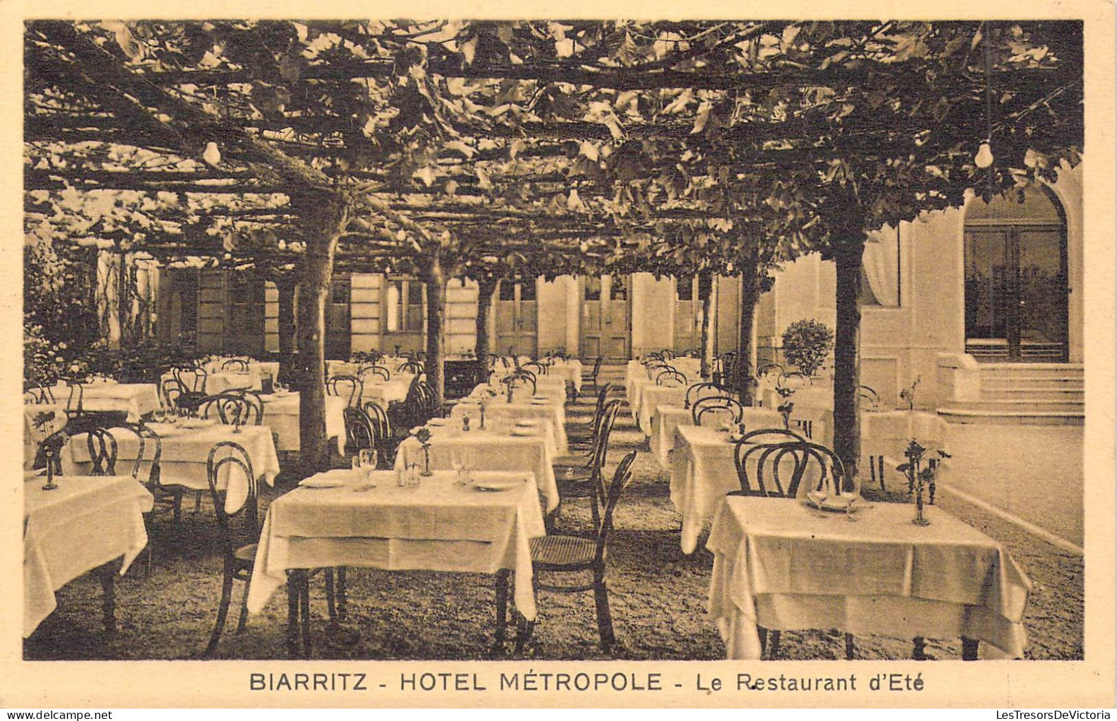 FRANCE - 64 - BIARRITZ - Hôtel Métropole - Le Restaurant D'Eté  - Carte Postale Ancienne - Biarritz