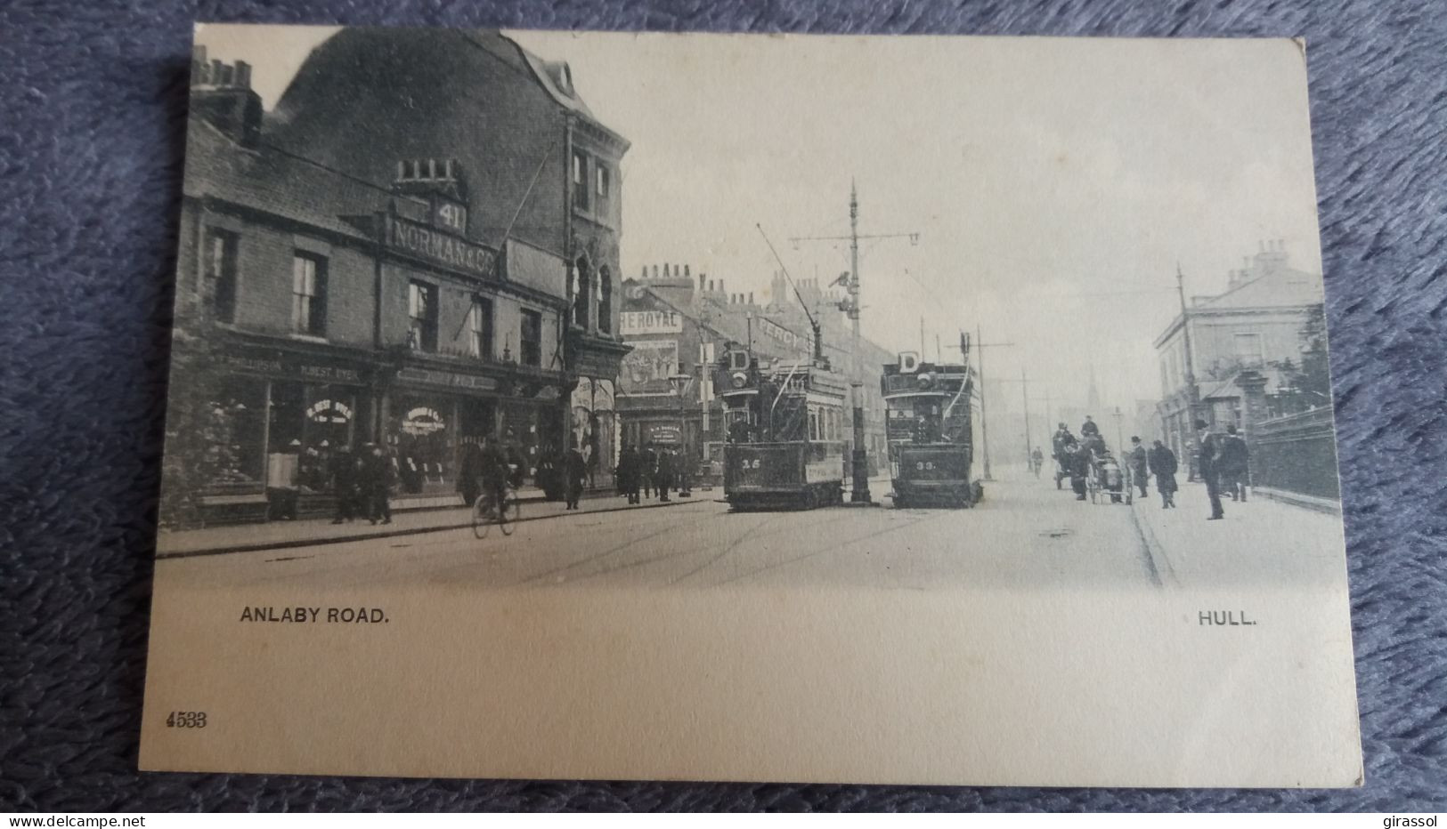 CPA HULL YORSHIRE ANLABY ROAD TRAMWAY - Hull