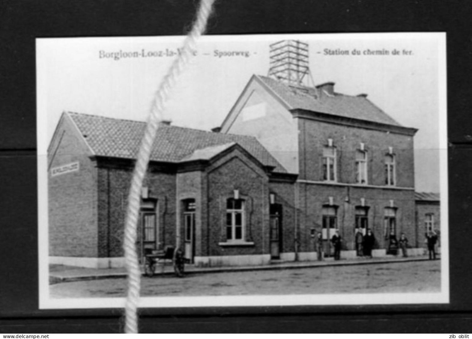 PHOTO BORGLOON LOOZ LIMBURG LIMBOURG GARE STATION STATIE BAHNHOF REPRO - Borgloon