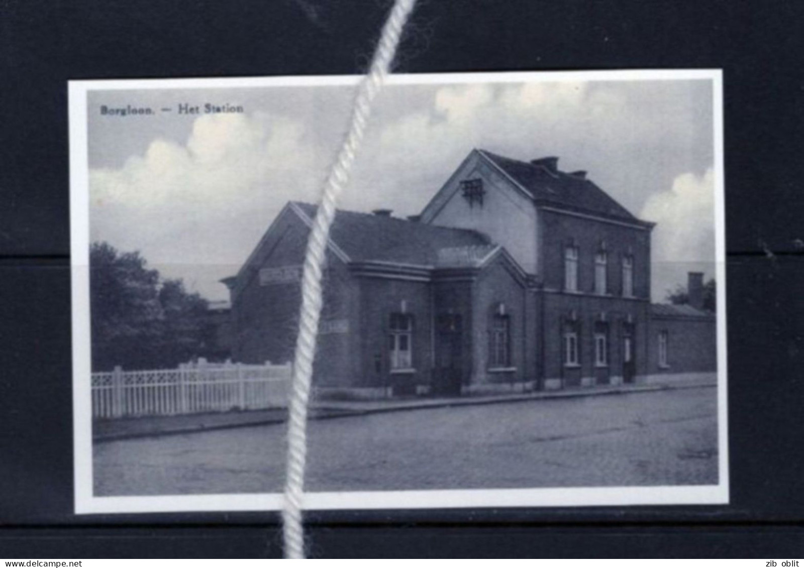 PHOTO BORGLOON LOOZ LIMBURG LIMBOURG GARE STATION STATIE BAHNHOF REPRO - Borgloon