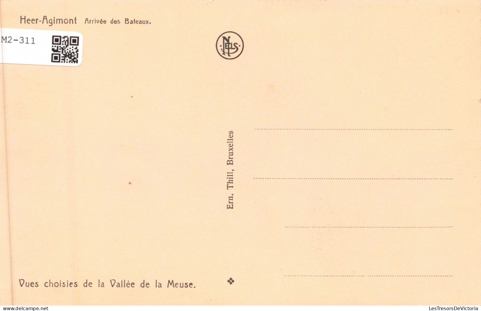 BELGIQUE - Heer Agimont - Arrivée Des Bateaux - Vues Choisies  De La Vallée De La Meuse - Carte Postale Ancienne - Dinant