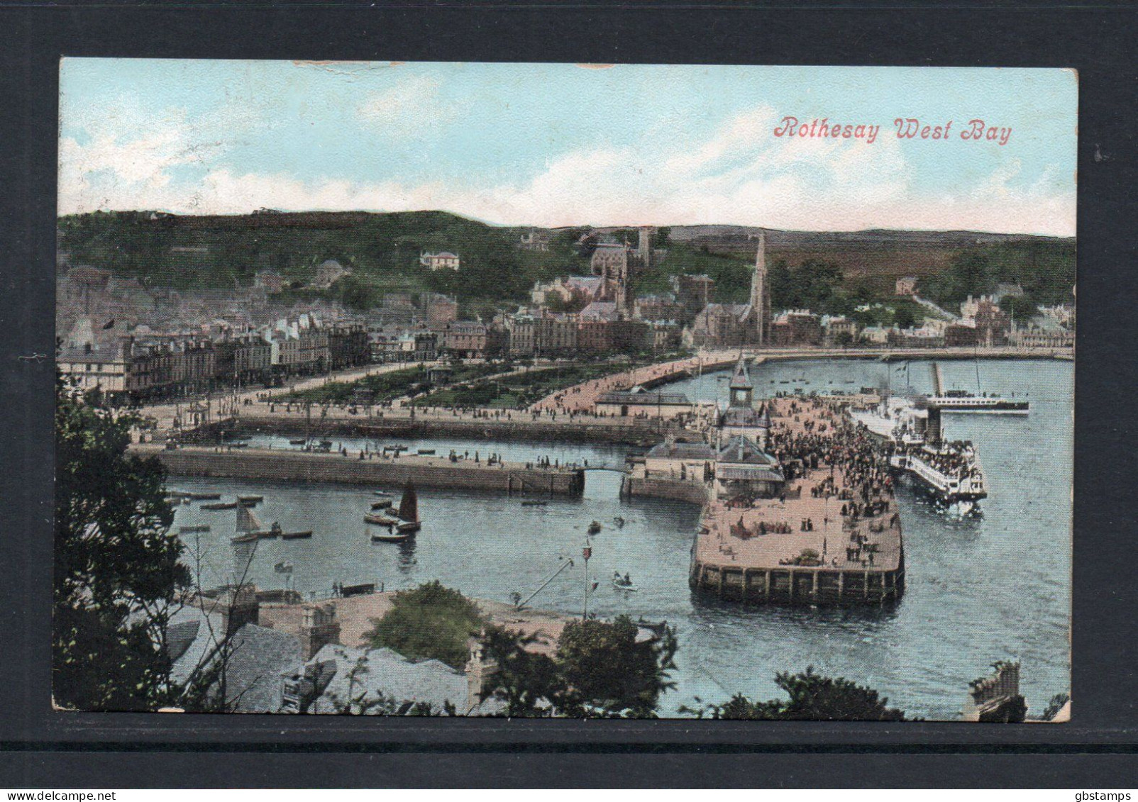 Rothesay West Bay 1909 Posted Card As Scanned Post Free Within UK - Bute