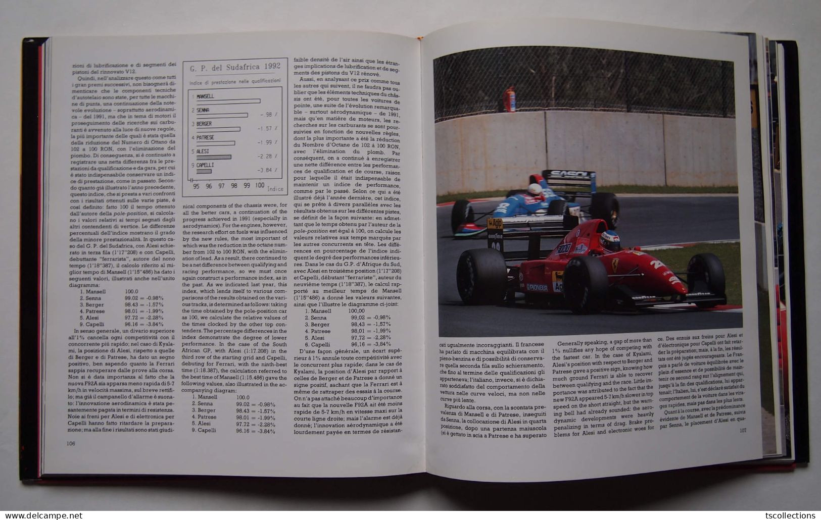 Ferrari Formula 1 Annual 1992 - Automobile - F1