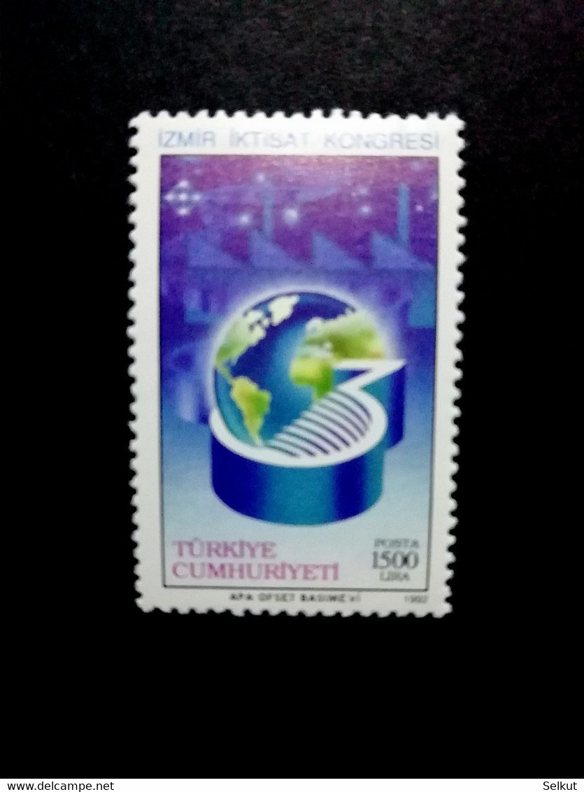 1992 The 3rd Turkish Economy Congress, Izmir - Unused Stamps