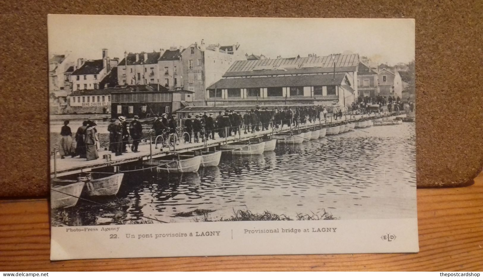 77 Un Pont Provisoire à Lagny 1914UNUSED - Lagny Sur Marne