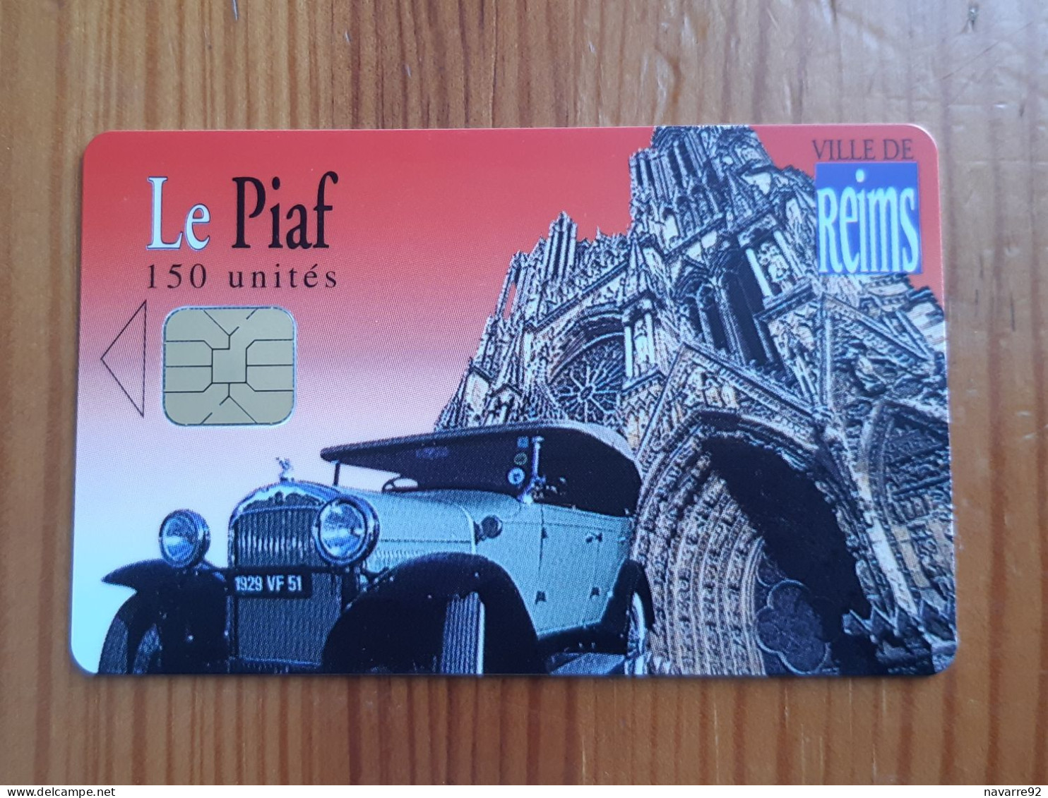 CARTE A PUCE PIAF REIMS PAS COURANT 400ex DU 11/02 T.B.E !!! - Scontrini Di Parcheggio