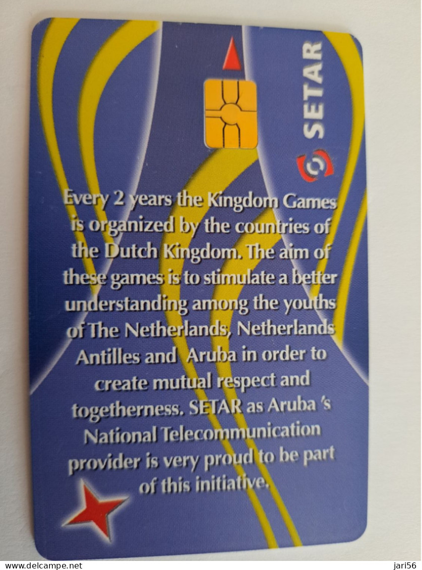 ARUBA CHIP  CARD   SETAR  SPORTS    AFL 8,75    Fine Used Card  **14442** - Aruba