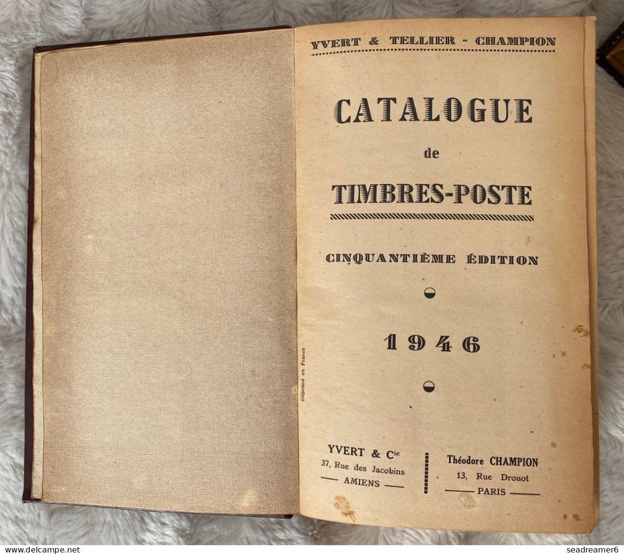 Catalogue YVERT MONDE 1946 En 2 TOMES : ACORES à IRAN & IRAN à ZOULOULAND Reliés Cuir (edition LUXE Du Cinquantenaire) - Frankrijk