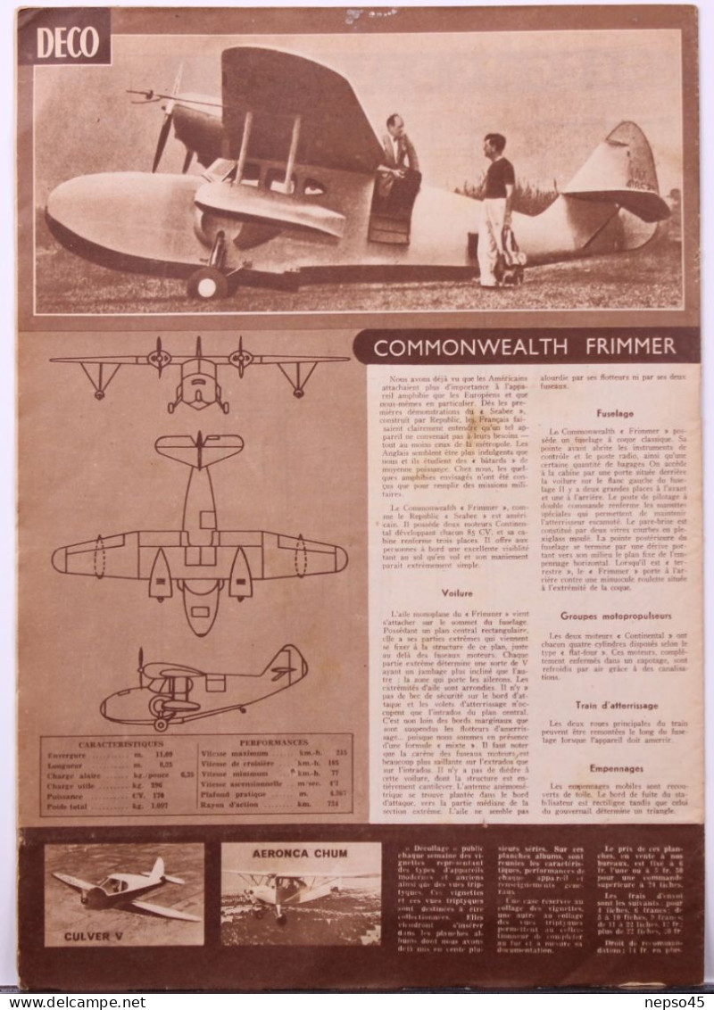 Magazine " Décollage " Aviation Mondiale." Avion Norecrin. Le " Laté-631 " N°7 S'est écrasé.écoles Roulantes De La RAF. - Aviation