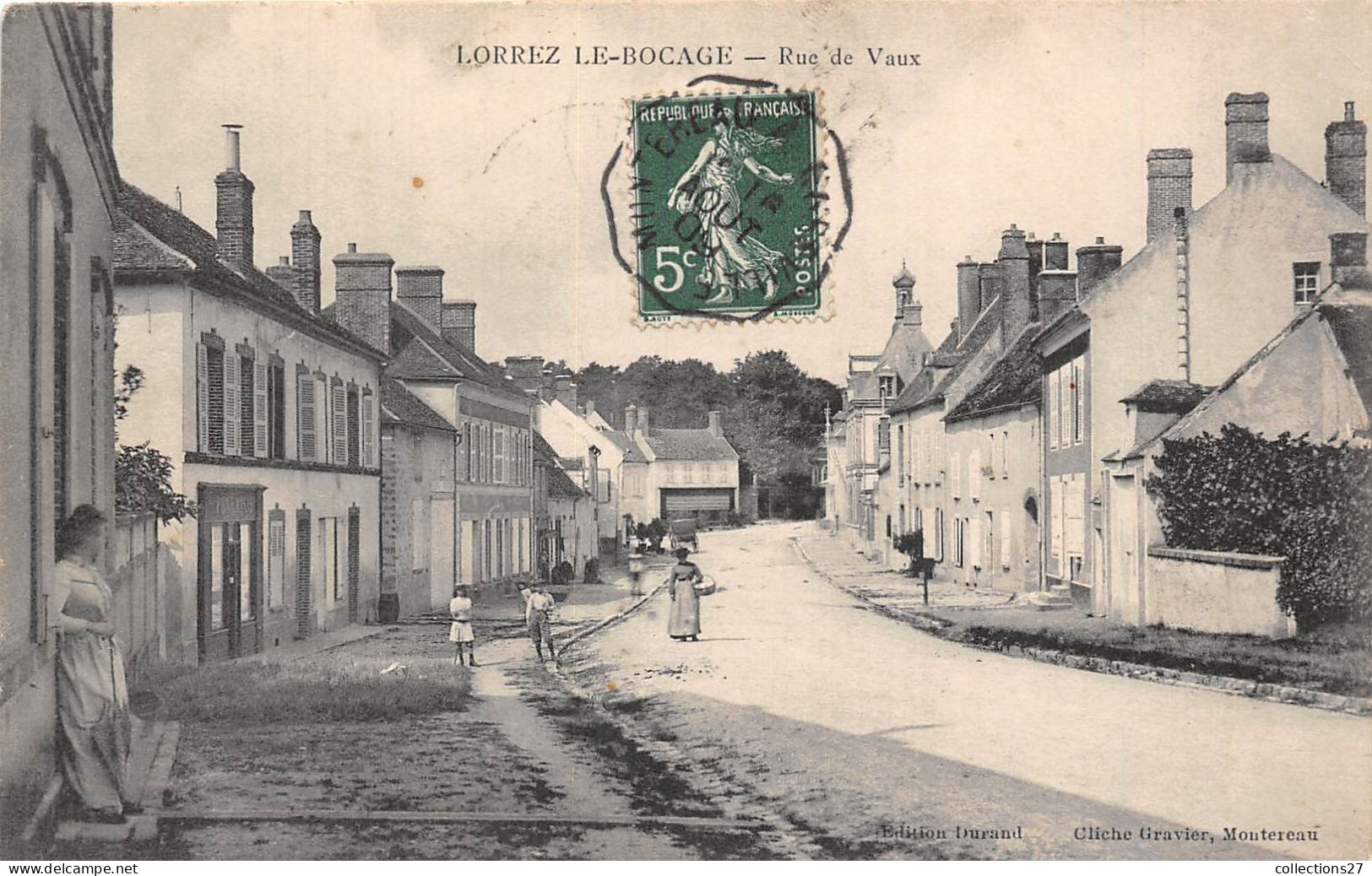 77-LORREZ-LE-BOCAGE- RUE DE VAUX - Lorrez Le Bocage Preaux