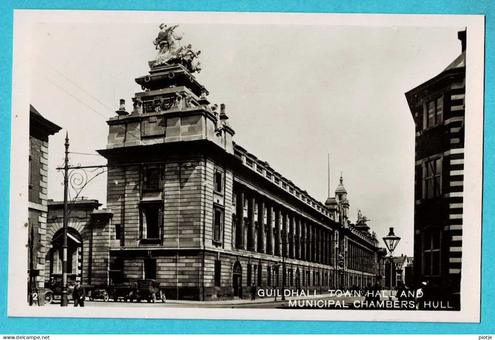 * Hull - Yorkshire (United Kingdom - England) * (Real Photograph, Nr 2) Guildhall, Town Hall And Municipal Chambers - Hull