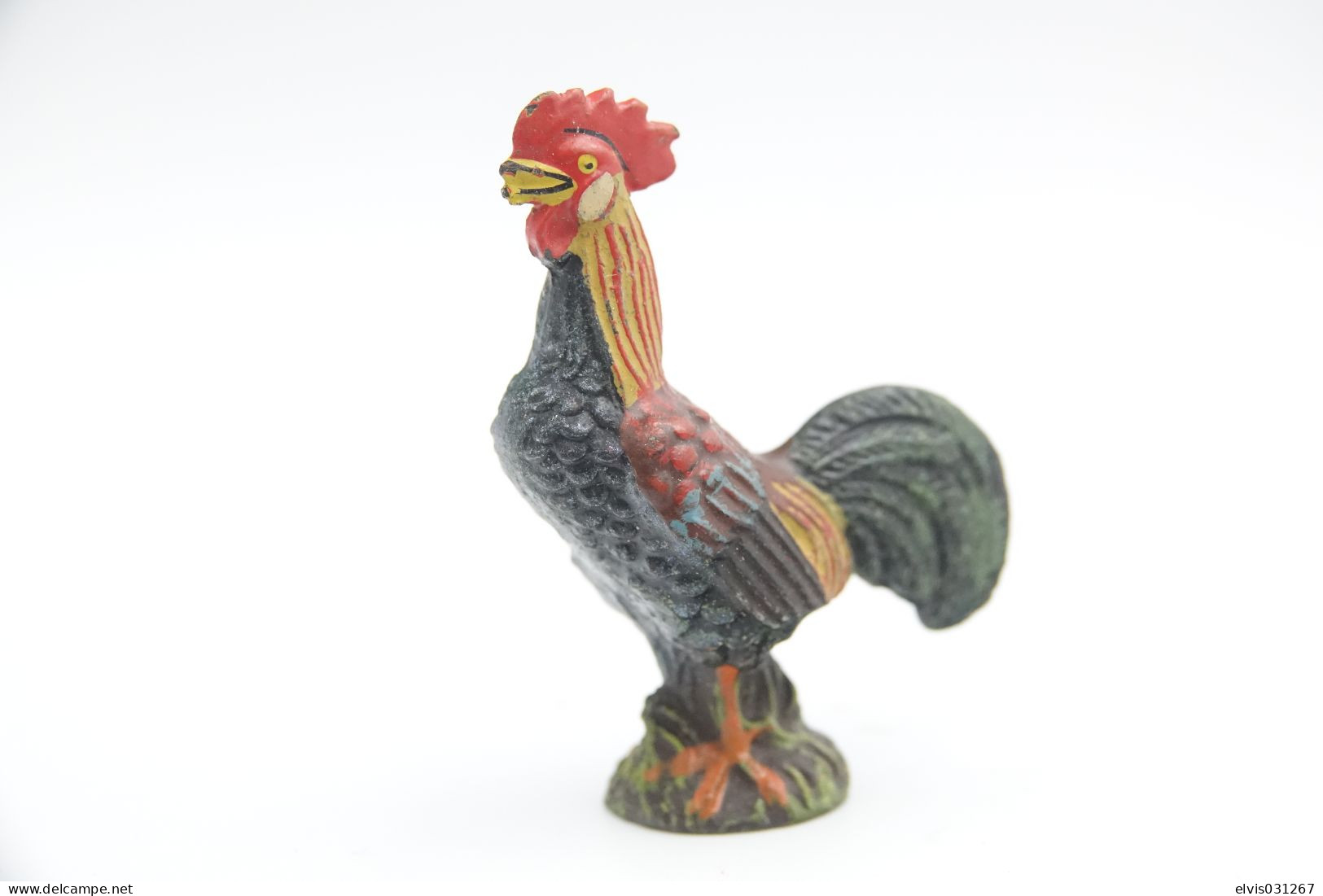 Elastolin, Lineol Hauser, Animals Rooster N°4050 , Vintage Toy 1930's - Beeldjes